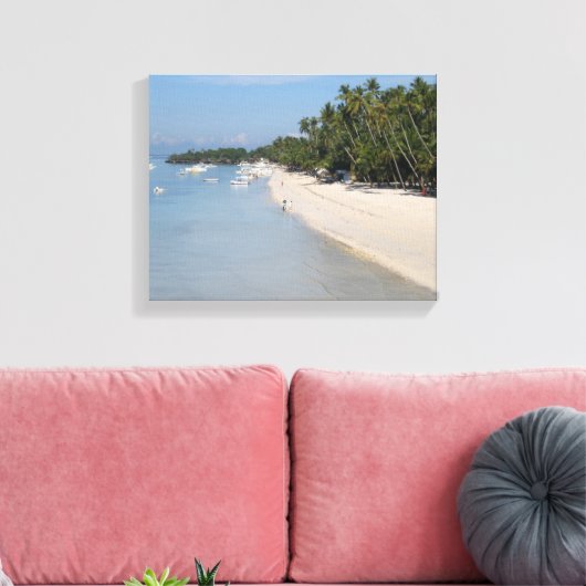 Alona Beach, Panglao Island, Bohol, Philippinen Leinwanddruck (Insitu (Wohnzimmer))