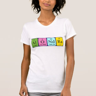 Alondra Namen-Shirt periodischer Tabelle T-Shirt