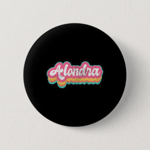 Alondra Vorname Girl Vintag 70er 80er Personaliz Button