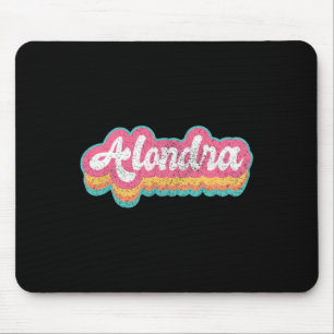 Alondra Vorname Girl Vintag 70er 80er Personaliz Mousepad