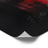 Alone by the Lake – Solitude at Sunset Poster (Ecke)