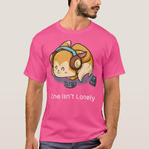 Alone ist nicht einsam Nerd Introvert Fox Geek Mus T-Shirt