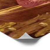 ALONE/Lady on a boat/Vintage Art Poster (Ecke)