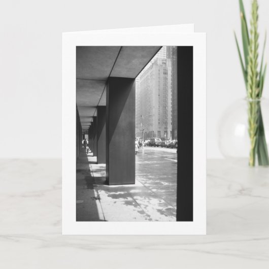 ALONE New York Black and White Fotografy Karte (Vorderseite)