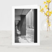 ALONE New York Black and White Fotografy Karte (Gelbe Blume)