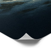 Alone, Not Defeated | Motivational Wolf Art Poster (Ecke)