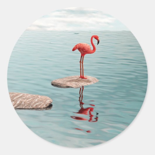 Alone – Quiet Balance Runder Aufkleber (Vorderseite)