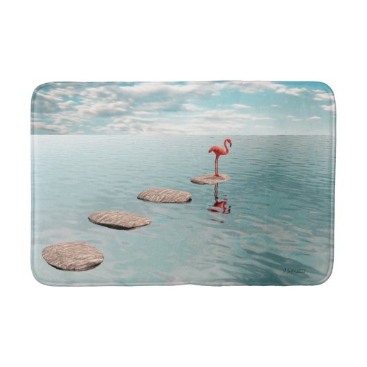 Alone – Stille Balance Badematte (Vorderseite)
