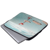 Alone – Stille Balance Laptopschutzhülle (Vorne Knopf)