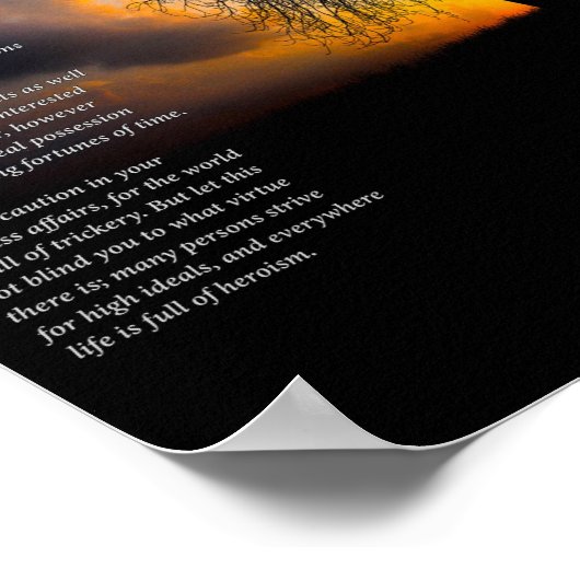 Alone Tree Poster (Ecke)