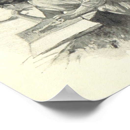 Alone With My Thoughts Poster (Ecke)