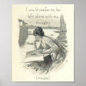 Alone With My Thoughts Poster (Vorne)