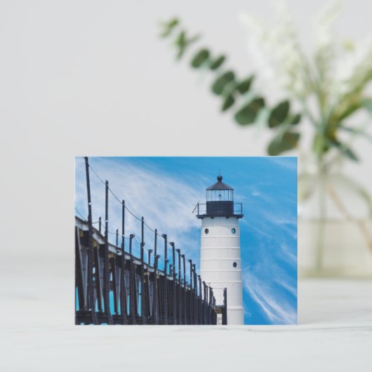 Along Manistee Postkarte (Stehend Vorderseite)