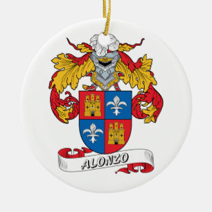 Alonso-Familienwappen Keramikornament