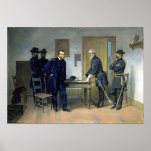 Alonzo Chappel Lee Übergabe an Zuschuss Poster