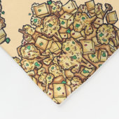 Aloo Gobi Kartoffeln Kauliblume Indische Küche Fleecedecke (Ecke)