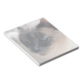 Aloof Siamese Cat Notepad Notizblock (angewinkelt)