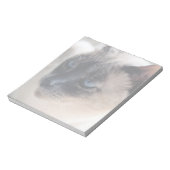 Aloof Siamese Cat Notepad Notizblock (Rotiert)