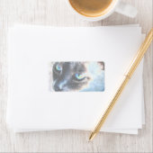 Aloof Siamese - verändertes Etikett II Adressaufkleber (Insitu)