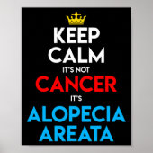 Alopecia Areata Awareness Haair Loss Kopf Behalt Poster (Vorne)