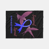 Alopecia Areata Awareness Support Squad Krieger 1 Fleecedecke (Vorderseite (Horizontal))