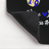 Alopecia Areata Bewusstsein Frieden Liebe Hoffnung Mousepad (Ecke)