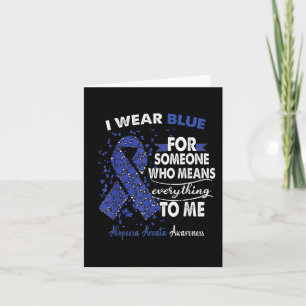 Alopecia Areata Bewusstsein ich trage Blau für jem Karte