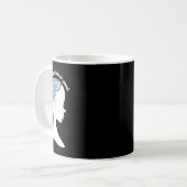 Alopecia Areata Geschenk - Haarausfall Aufmerksamk Kaffeetasse (Vorderseite Links)