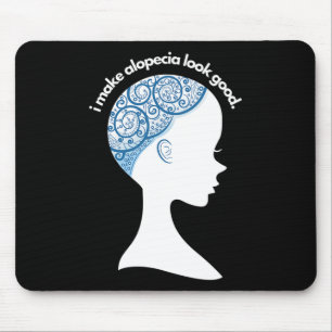 Alopecia Areata Geschenk - Haarausfall Aufmerksamk Mousepad
