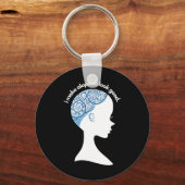 Alopecia Areata Geschenk - Haarausfall Aufmerksamk Schlüsselanhänger (Vorderseite)