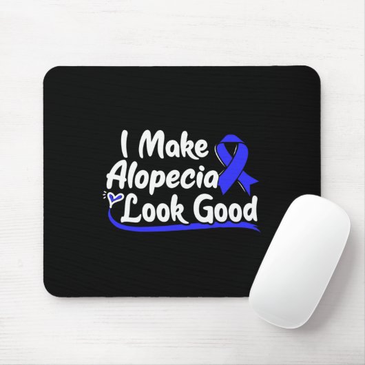 Alopecia Areata Geschenk - Haarausfall Bewusstsein Mousepad (Mit Mouse)