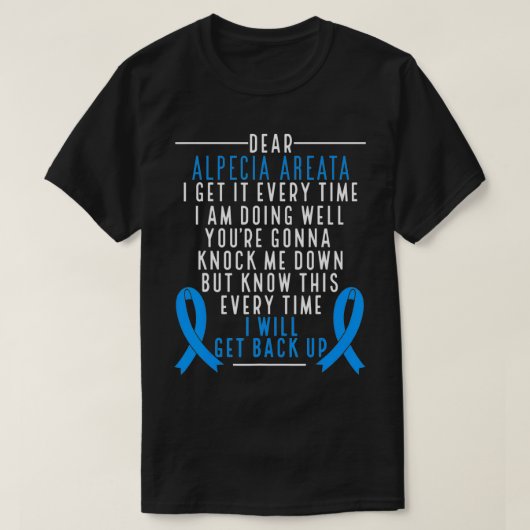 Alopecia Areata Sensibilisierung Ich werde wieder T-Shirt (Design vorne)