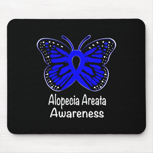 Alopecia Areata Sensibilisierungskampagne unterstü Mousepad (Vorne)