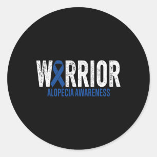 Alopecia Areata Unterstützung Krieger Alopecia Are Runder Aufkleber