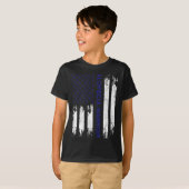 Alopecia Awareness Haair Loss Krieger Flag Tool Su T-Shirt (Vorne ganz)