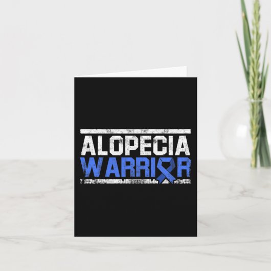 Alopecia Awareness Haair Loss Krieger Tool Flag Su Karte (Vorderseite)