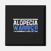 Alopecia Awareness Haair Loss Krieger Tool Flag Su Magnet (Vorne)