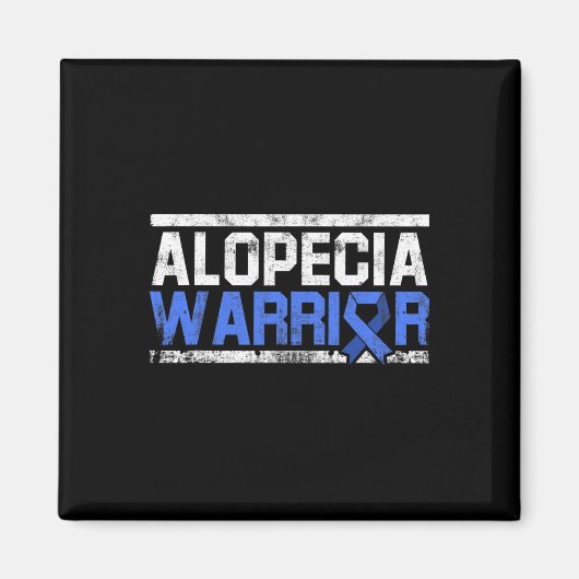 Alopecia Awareness Haair Loss Krieger Tool Flag Su Magnet (Vorne)