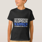 Alopecia Awareness Haair Loss Krieger Tool Flag Su T-Shirt (Vorderseite)