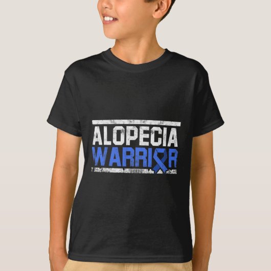 Alopecia Awareness Haair Loss Krieger Tool Flag Su T-Shirt (Vorderseite)