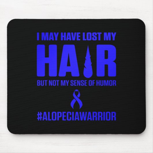 Alopecia Awareness Haarausfall Krieger Überlebende Mousepad (Vorne)