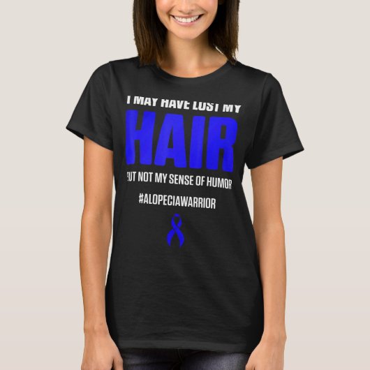 Alopecia Awareness Haarausfall Krieger Überlebende T-Shirt (Vorderseite)