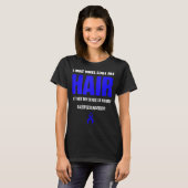Alopecia Awareness Haarausfall Krieger Überlebende T-Shirt (Vorne ganz)