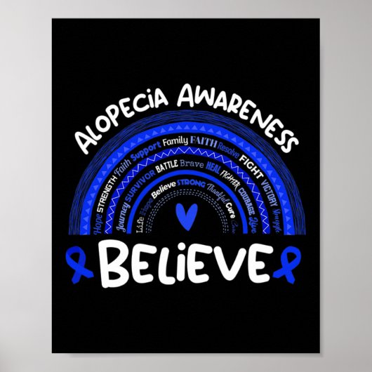 Alopecia Awareness Month Alopezie Poster (Vorne)
