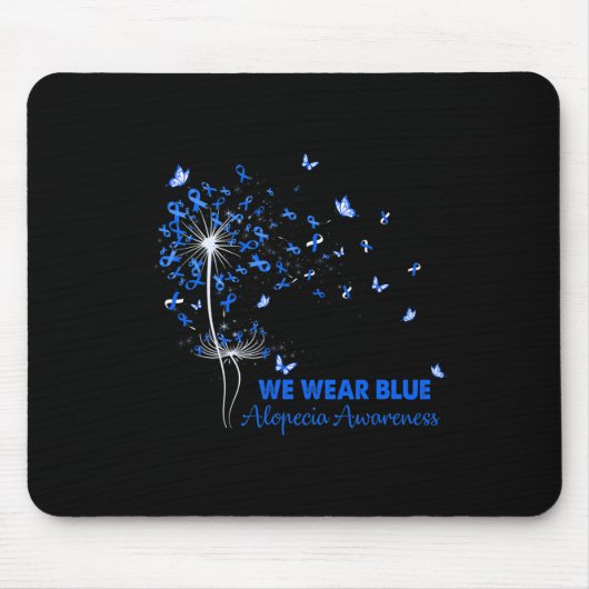 Alopecia Bewusstsein Glaube Hoffnung Liebe Dandeli Mousepad (Vorne)