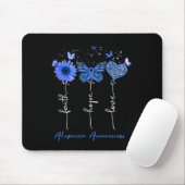 Alopecia Bewusstsein Glaube Hoffnung Liebe Leopard Mousepad (Mit Mouse)