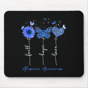 Alopecia Bewusstsein Glaube Hoffnung Liebe Leopard Mousepad