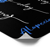 Alopecia Bewusstsein Glaube Hoffnung Liebe Leopard Poster (Ecke)