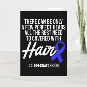 Alopecia-Bewusstsein Haarausfall Krieger Perfekter Karte
