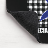 Alopecia-Bewusstsein Haarausfall Krieger USA-Flagg Mousepad (Ecke)